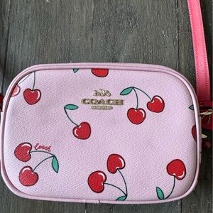 COACH Pink Cherry Mini Jamie Camera Crossbody